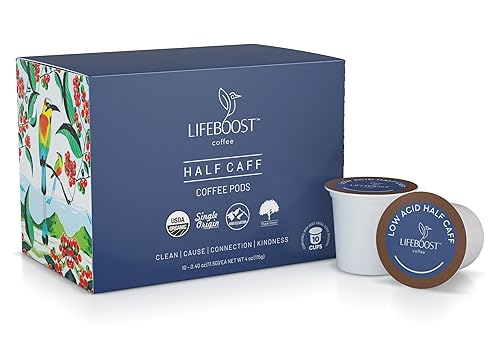 Miniatura 19 de Lifeboost Cápsulas de café de tostado ligero y bajo ácido, tazas K de café orgánico de origen único sin OMG - Compatible con 2 máquinas Keurig