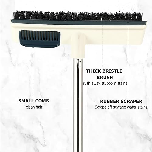 Miniatura 6 de Generic Cepillo de limpieza para pisos, cepillo de limpieza de surcos, para alfombras, para limpieza de suelos, fregona de pisos, cepillo de