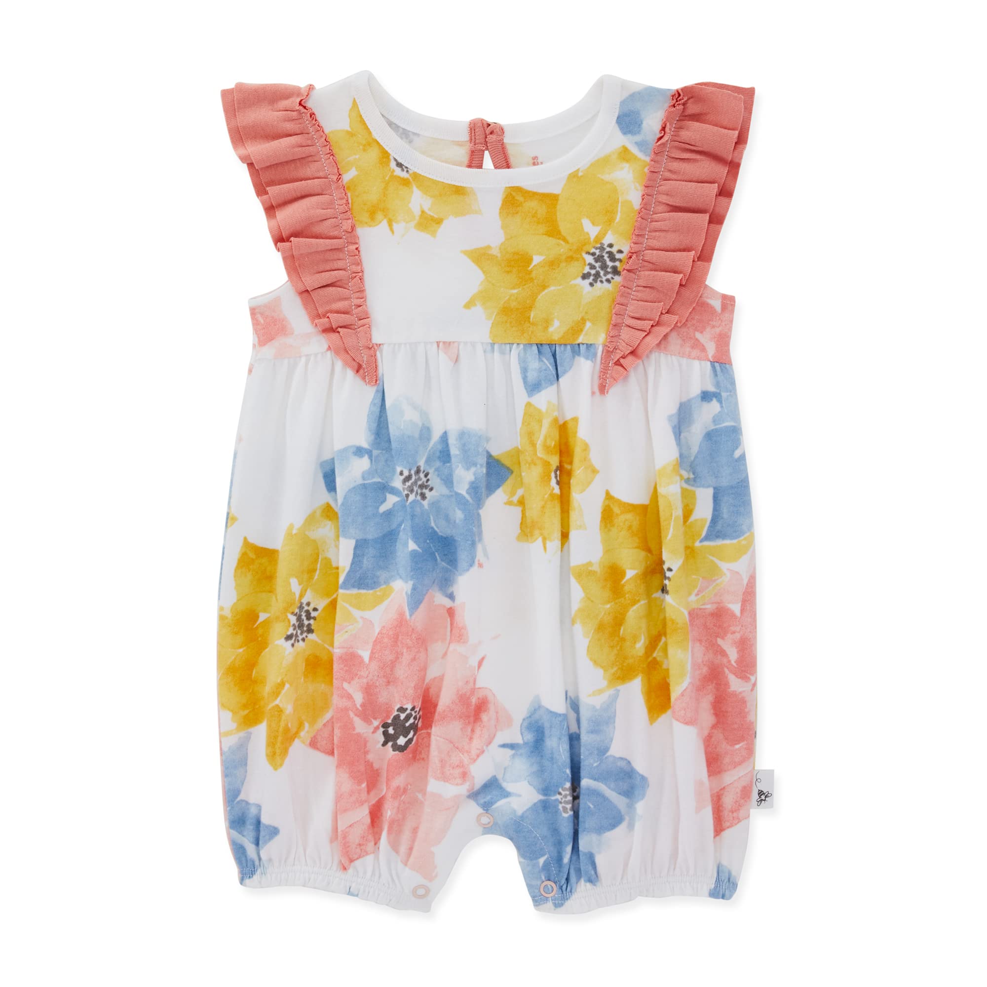 Burt's Bees Baby Unisex Baby Romper Jumpsuit, 100% Organic Cotton One-piece Coverall