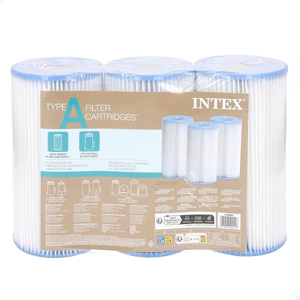 Intex 29003-PACK 3 Cartuchos Filtro Tipo A - 1