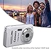 Digital Camera 2.4 Inch 1080P Kids Camera 16x Zoom Anti-Shake 16MP Compact Portable Small Point Shoot Camera for Students Kids Teens Girls Boys (White)