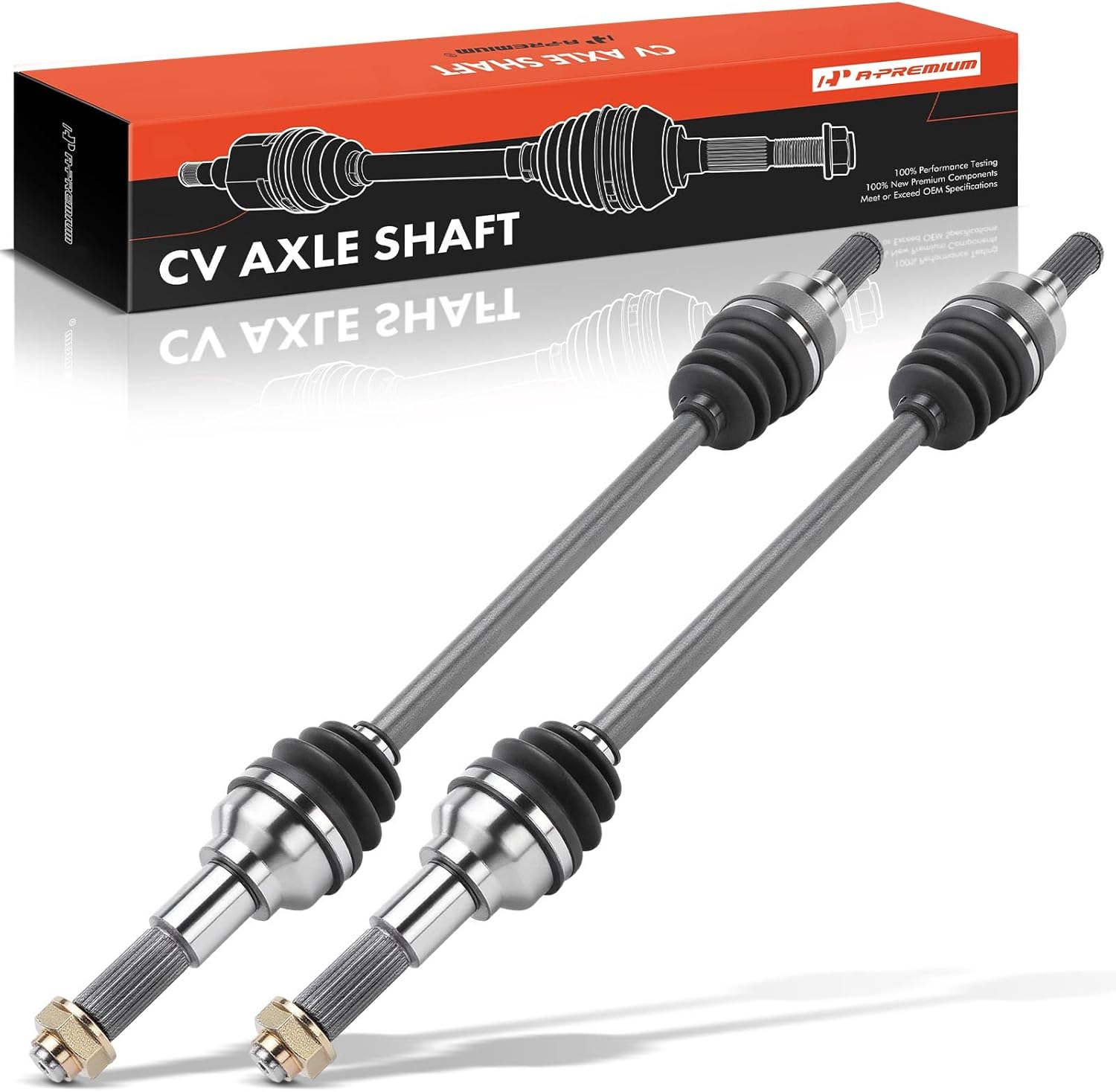 A-Premium Pair (2) Rear CV Axle Shaft Assembly Compatible with Yamaha Viking 700 2014-2022, Viking VI 2015-2022, Wolverine R-Spec 2016-2018, Driver and Passenger Side, Replace# 1XD-F531H-00-00