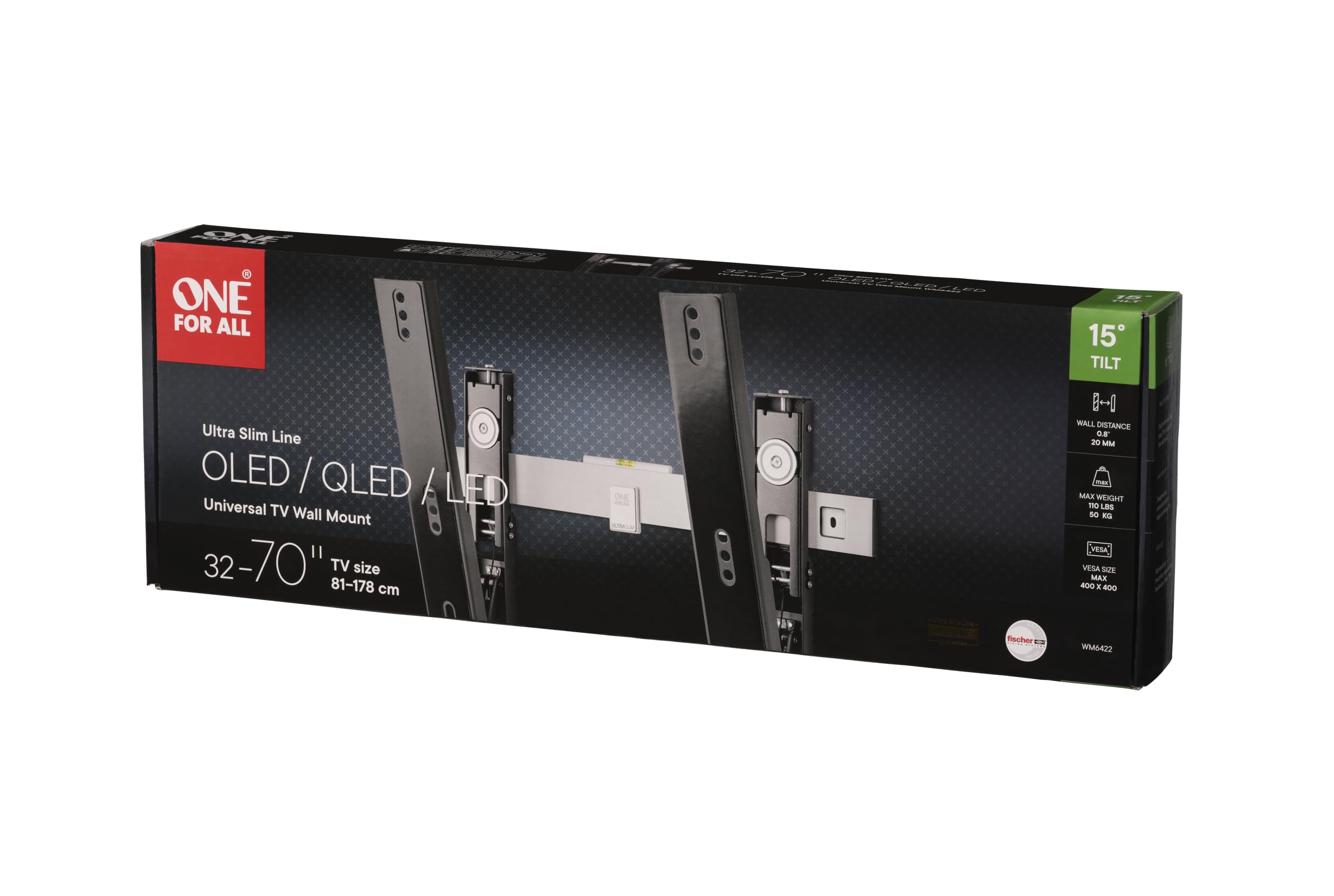 One For All Soporte de Pared Inclinable para TV (WM6422)