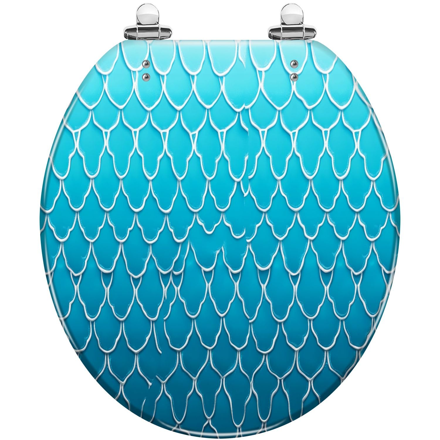 Tazyyzuu Multi8 Iridescent Purple Holographic Toilet Seat Slow Close Quick Release Hinges Easy Clean 16.5X14.5(,16.5X14.5)