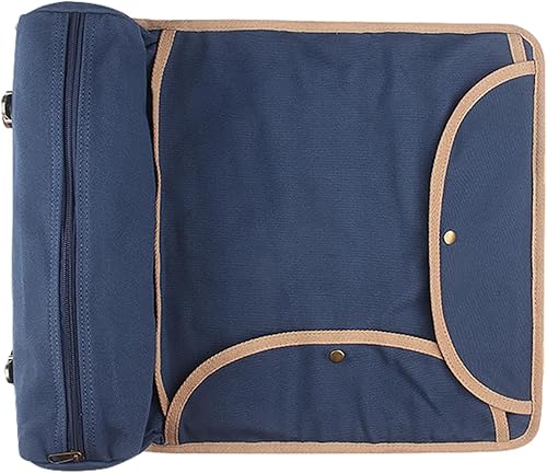 KLKCMS Kits de barman de viaje, bolsa profesional duradera y portátil de lona, fácil de transportar y almacenar para hacer cócteles en casa, color