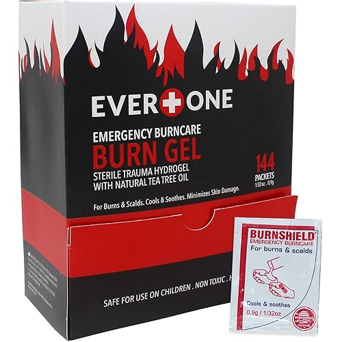 EverOne Emergency Burncare Burn Gel, 0.9g Packets, 144 Count