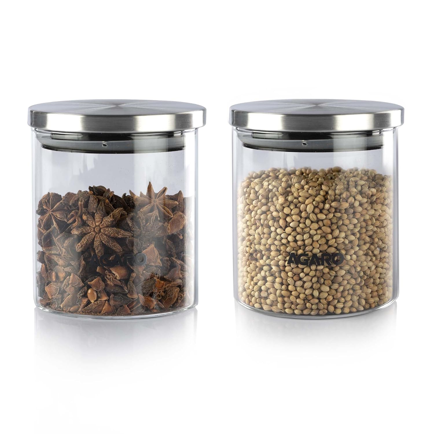 AGARO Elite Borosilicate Glass Jar, 600ml at ₹407 – Amazon