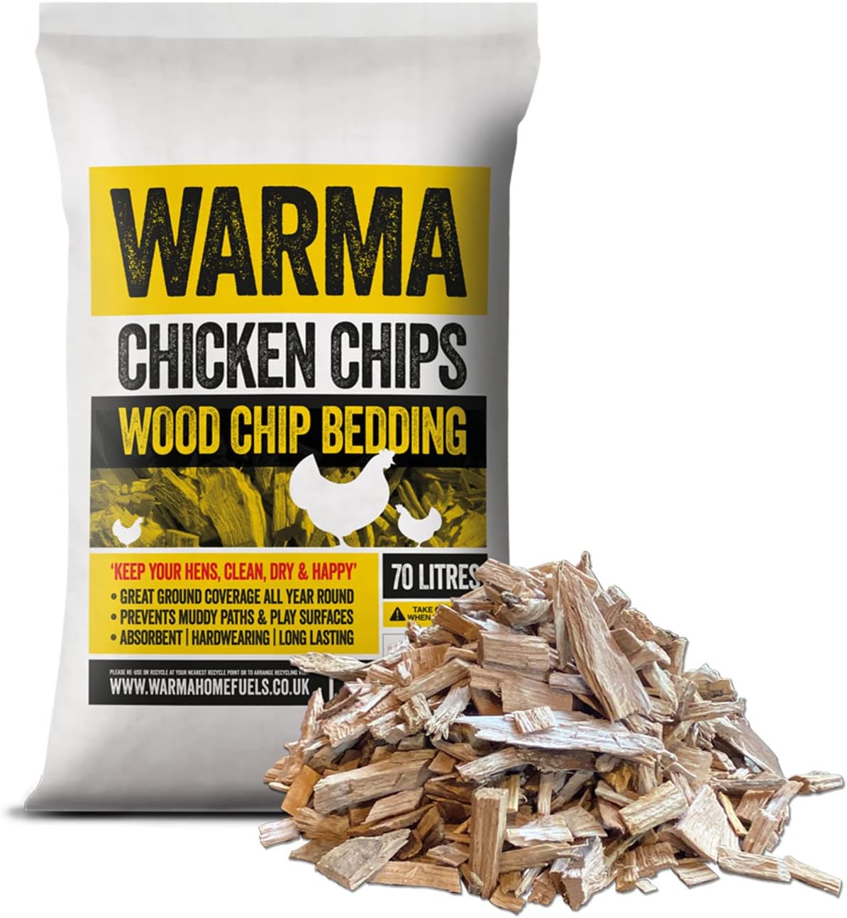 Warma Premium Chicken Wood Chips Hardwood Chippings Chicken Coops