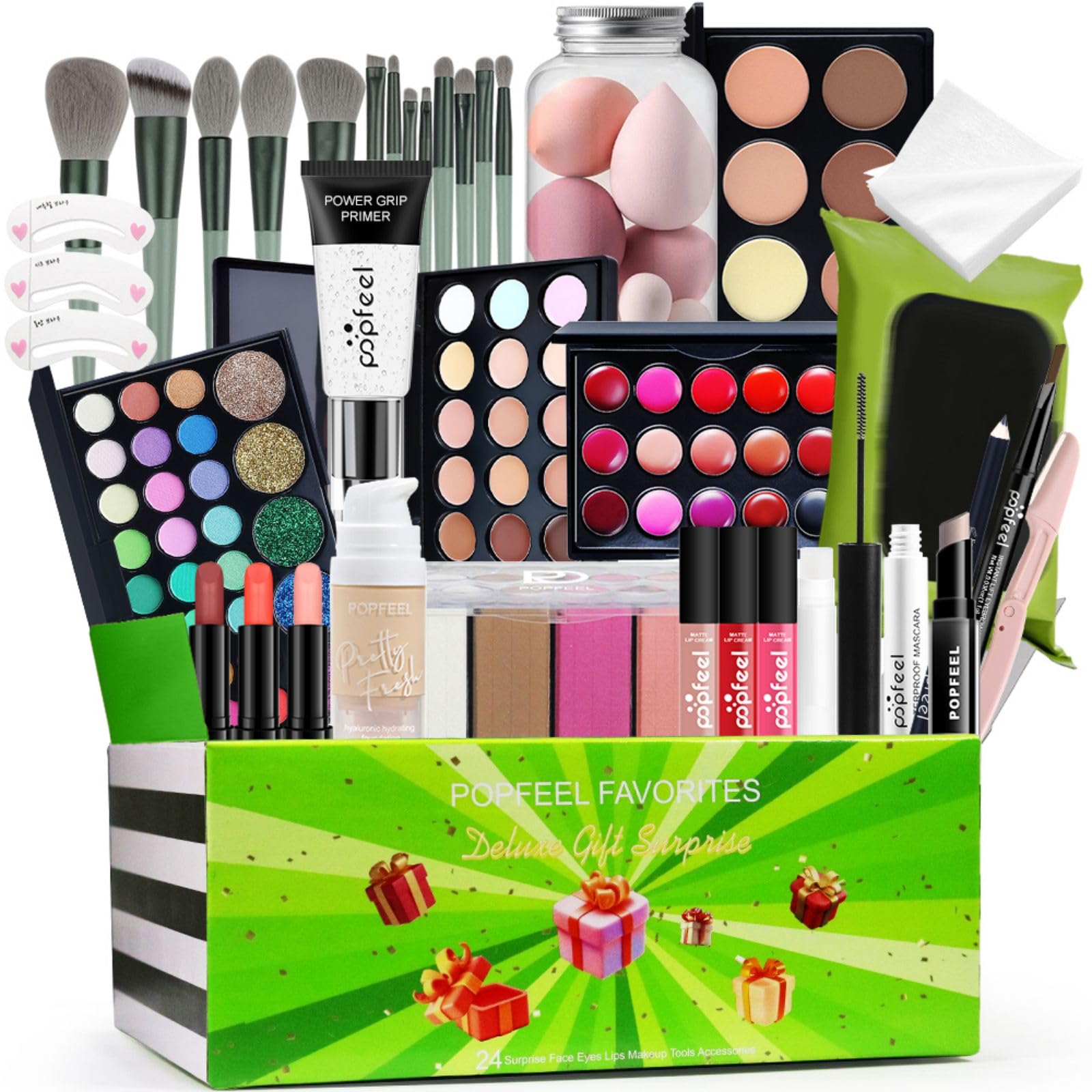 Cajita Regalo de maquillaje, regalo sorpresa para festivales con productos de maquillaje profesionales, set de cosméticos para fiestas, obsequios para mujeres, niñas y adolescentes, set E