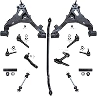 Vista 39 de Detroit Axle – 12 brazos de control superiores e inferiores delanteros con rótulas, barras de unión exteriores e interiores con topes, barras