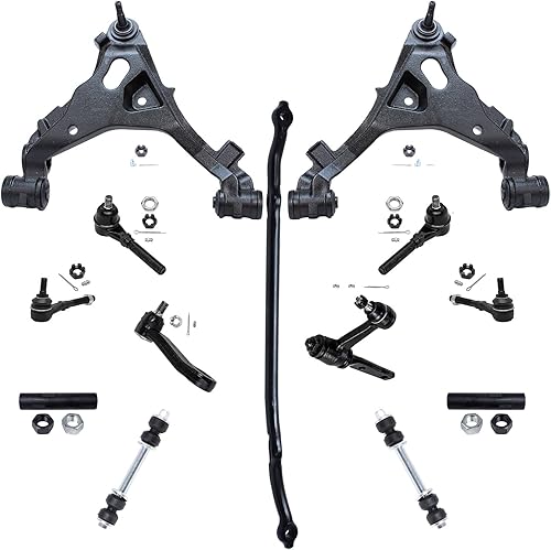 Miniatura 38 de Detroit Axle - Kit de suspensión delantera 2WD para Ford F-150 2004-2005, 2 brazos de control superiores, 2 rótulas inferiores, 2 barras