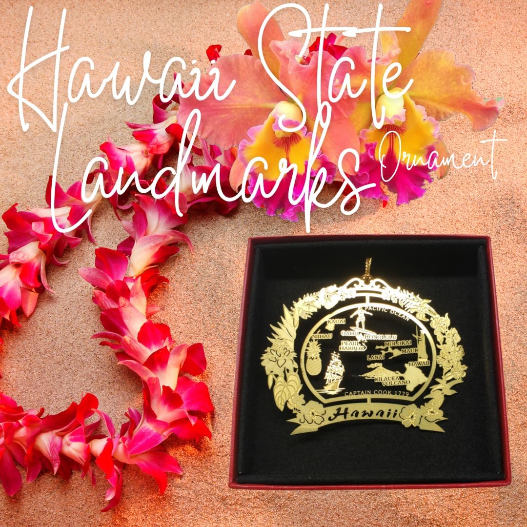 Hawaii Christmas ORNAMENT Hawaiian Island Travel Souvenir Gift - Image 2