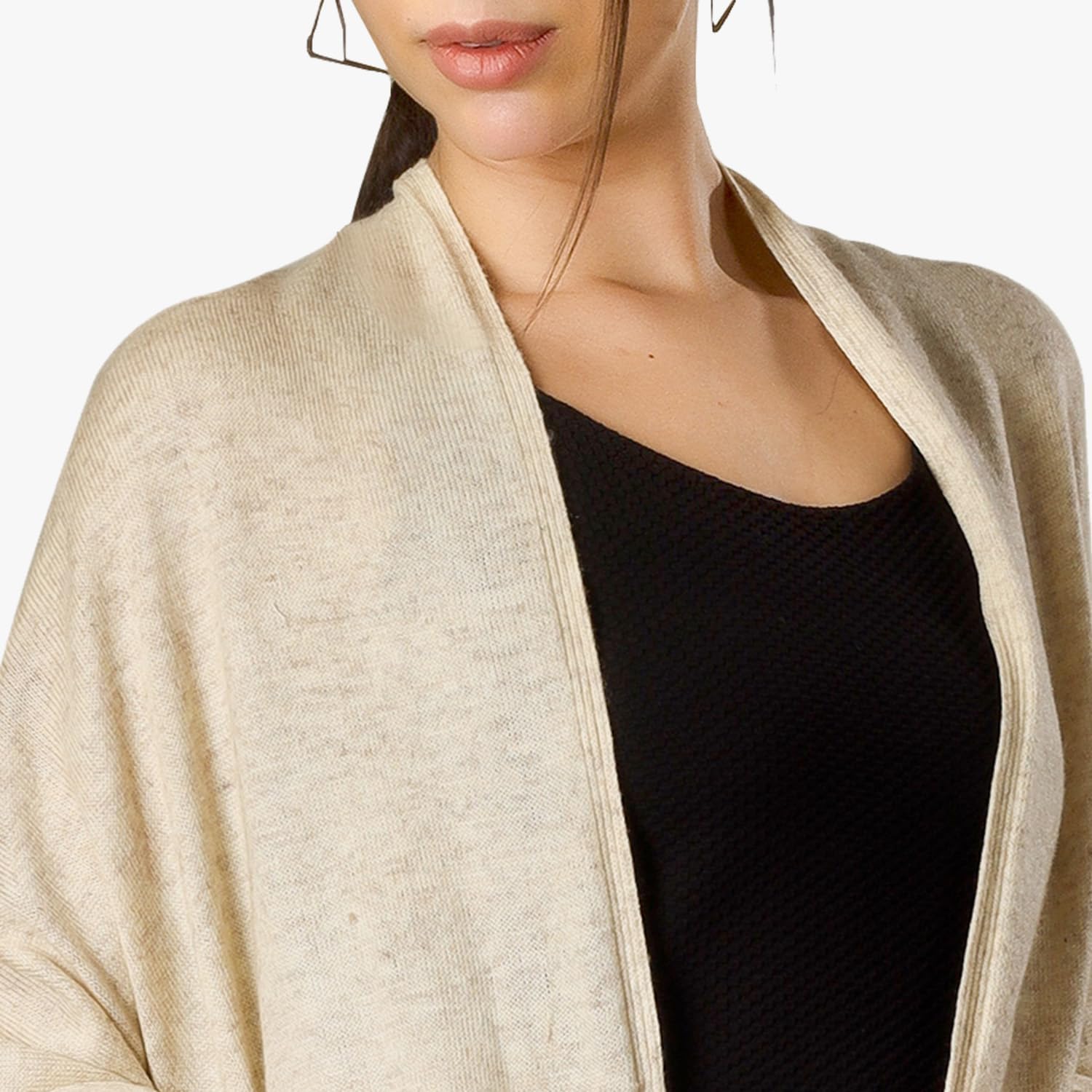 Cashmere 100% Cashmere Knitted Wrap Pashmina Shawl Extra Large Scarf Stole for Women Travel - Image 6