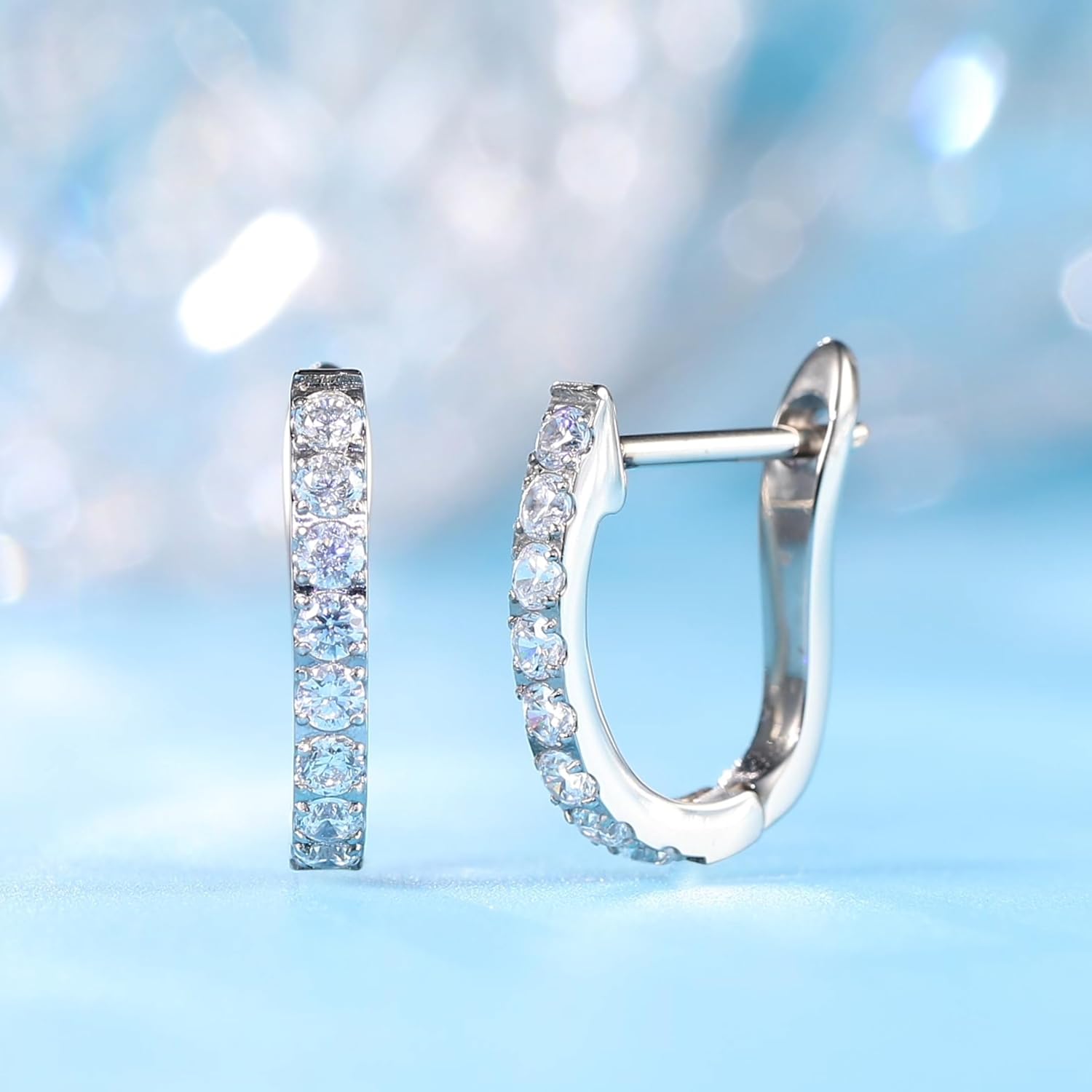 Limerencia Hypoallergenic Pure Titanium Huggie Hoop Earrings, F136 Implant Grade Titanium Small U-Shaped Cuff Earrings Lightweight for Women Sensitive Ears - Image 3