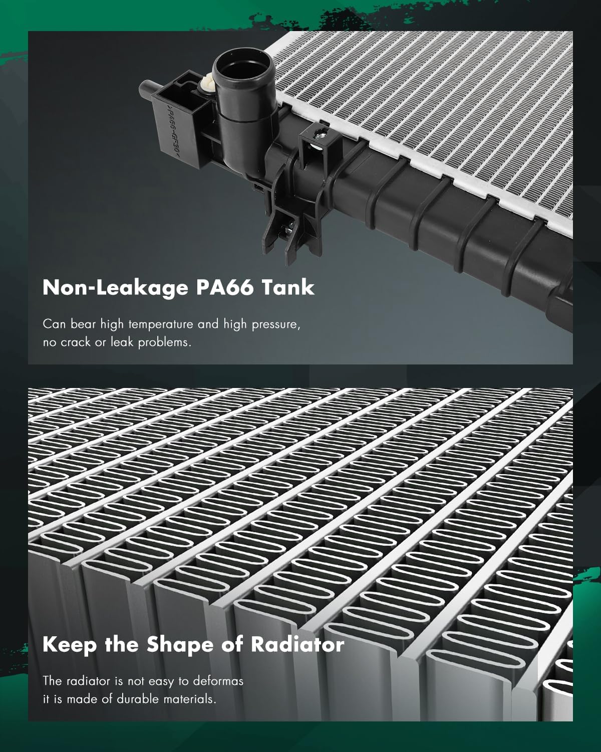 SCITOO Engine Coolant Radiator Assembly for Buick Encore 2013-2021 & for Chevrolet Trax 2015-2020, L4 1.4L, Replace 13361