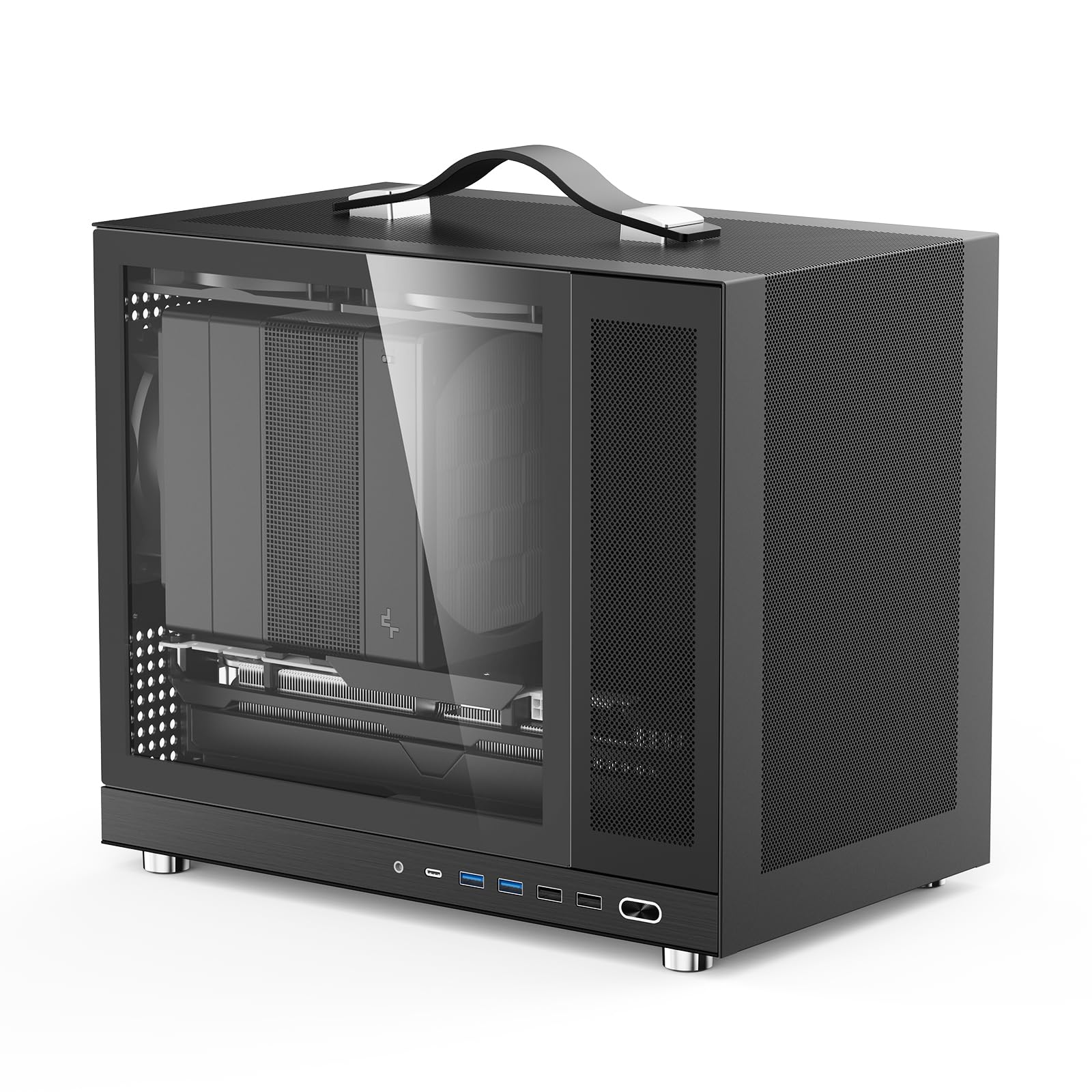 Amazon.com: Shiny Snake G350 20.8L MATX Mesh PC Case - Support