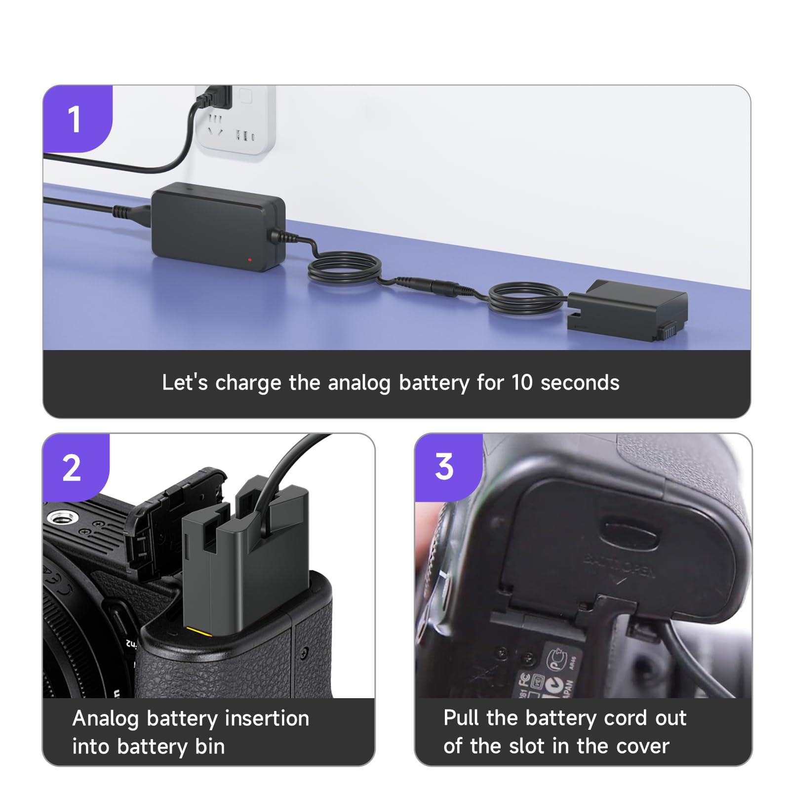 EP 5G Kit Adattatore di Alimentazione CA per Batteria Fittizia per