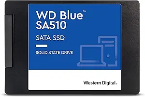 Western Digital 1TB WD Blue SA510 SATA Internal Solid State Drive SSD - SATA III 6 Gb/s, 2.5"/7mm, Up to 560 MB/s - WDS100...