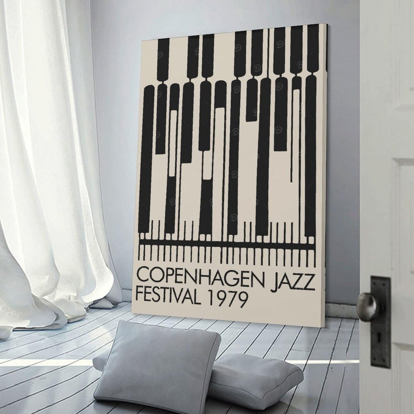 Junmoney Room Decor Wall Art Copenhagen Jazz Fest, 24x36inch(60x90cm), for Feature Walls in Flats Or Modern Rooms, An Easy Match for Collected Prints