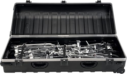 Vista 7 de SKB Cases 2SKB-4009 Hard Exterior ATA 300 Category 1 Waterproof Short Double Rifle Transport Case Negro