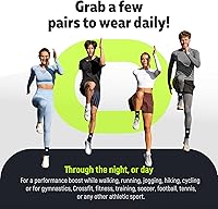 Vista 8 de Ankle Brace Compression Support Sleeve (1 Pair) - BEST Ankle Compression Socks for Plantar Fasciitis, Arch Support, Foot & Ankle Swelling, Achilles