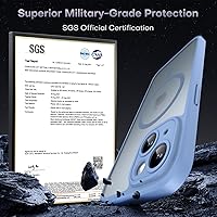 Vista 219 de TOCOL Funda magnética 3 en 1 para iPhone 15 Pro, mejorada [protección completa de cámara] con 2 protectores de pantalla, compatible con MagSafe, Gris