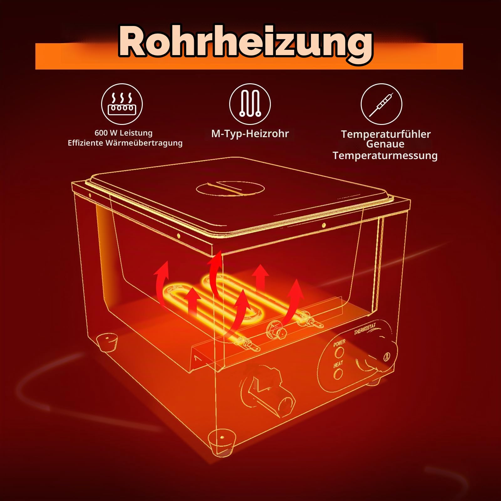 Elektrische Speisenwärmer Bain Marie Gastro GN-Behältern Warmhalter Edelstahl mit Ablaufhahn Elektrischer Buffetwärmer Wasserbad