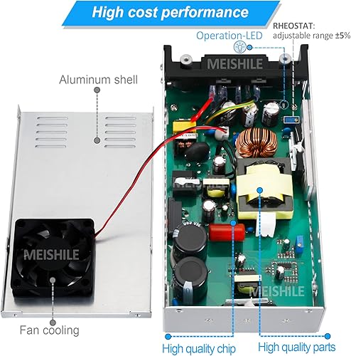 Miniatura 2 de Actualización 12V 50A 600W DC Fuente de alimentación conmutada Upgrad Clip PSU AC-DC Convertidor de transformador de 12 voltios 0-4025 amperios