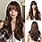 Esmee Brown Wigs 24 Long Synthetic Wig with High Density Natural Headline Heat Permanent Hair Wigs for Women