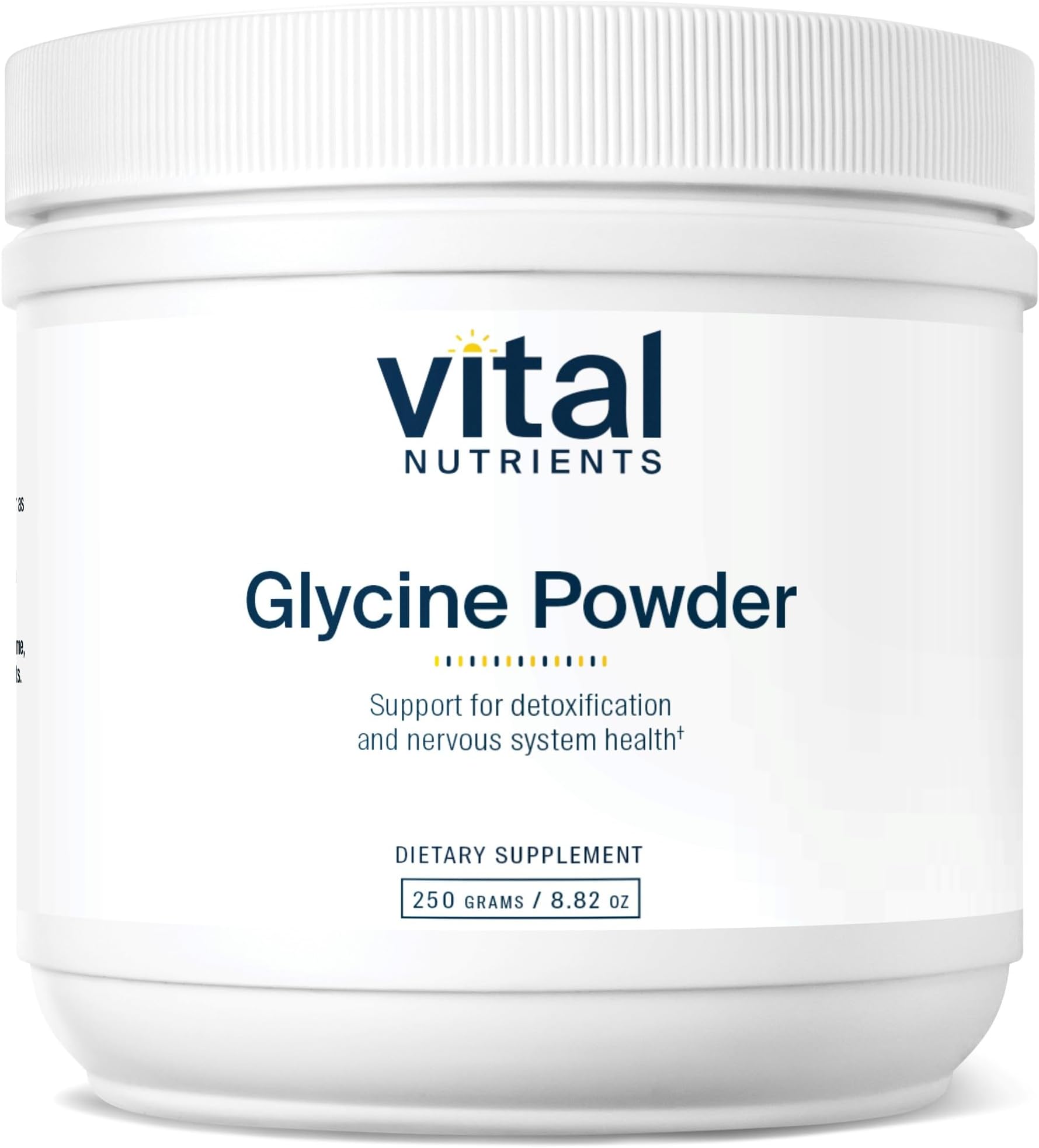 Vital Nutrients Glycine Powder 250g - Amino Acid to Promote Restful Sleep, Stress Relief, Memory, and Cognitive Support* - Vegan Glycine Supplement - Gluten, Dairy, Soy Free - Non-GMO - 62 Servings
