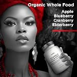 Amen Vitamin D3, K2 & Zinc Supplement - 2-Month Supply - Immune & Bone Health, Energy Metabolism, Skin & Tissue Support, Whole Food With Apple, Blueberry, Cranberry, Elderberry - Non-GMO - 60 Capsules