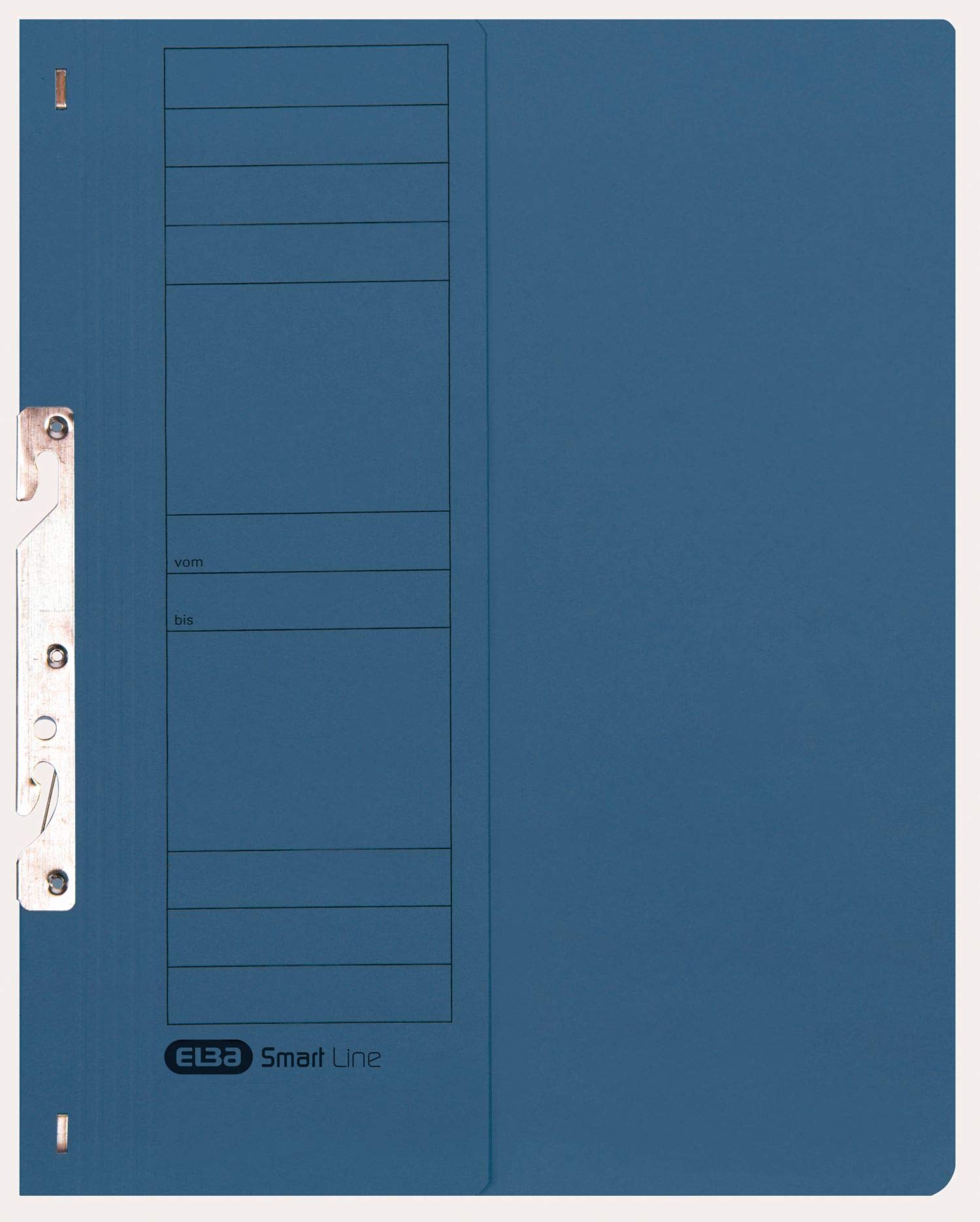 Elba 22421BL - Cartella per singolo fascicolo, per ufficio, 250 g/qm, in cartone manila, per fogli A4 200 DIN circa, mezza copertina anteriore, 50 pezzi, blu