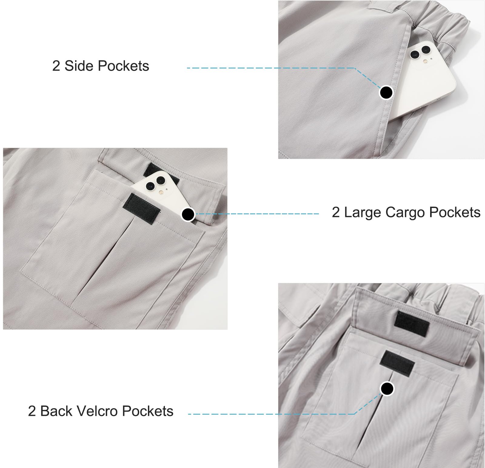 Suwangi Pantaloncini Uomo Cargo Corti Bermuda Chino Shorts Estivi Casual Pantaloncini Corti con 6 Tasche