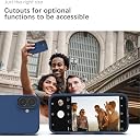 YATWIN Silicone Back Case for iPhone 16, Soft-Touch Phone Back Cover for Apple iPhone 16 - Dark Blue gallery image