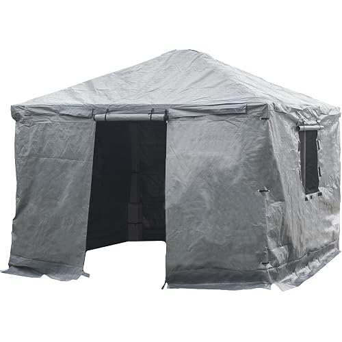 SOJAG Winter Accessories for Gazebos, 12 x 16 ft Gazebo Cover, Gray
