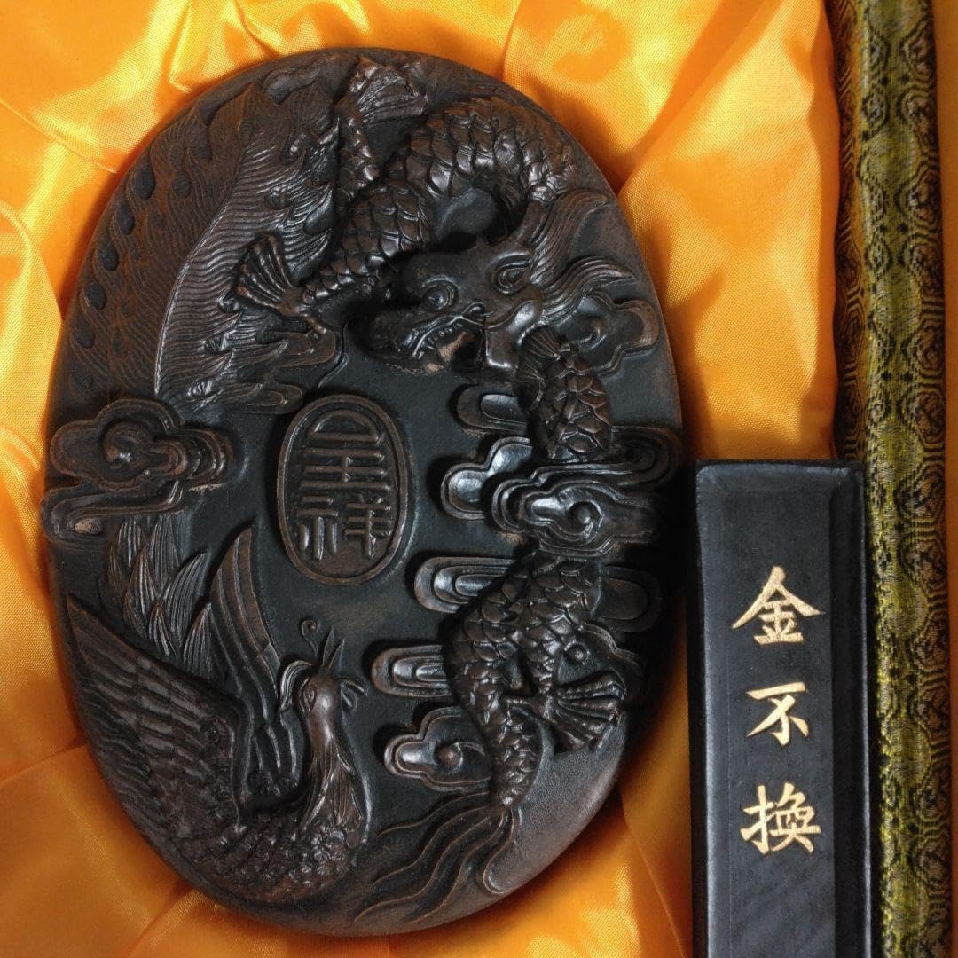 中国清時代 硯、澄泥硯、円硯 焼物硯 澄泥硯 陶硯