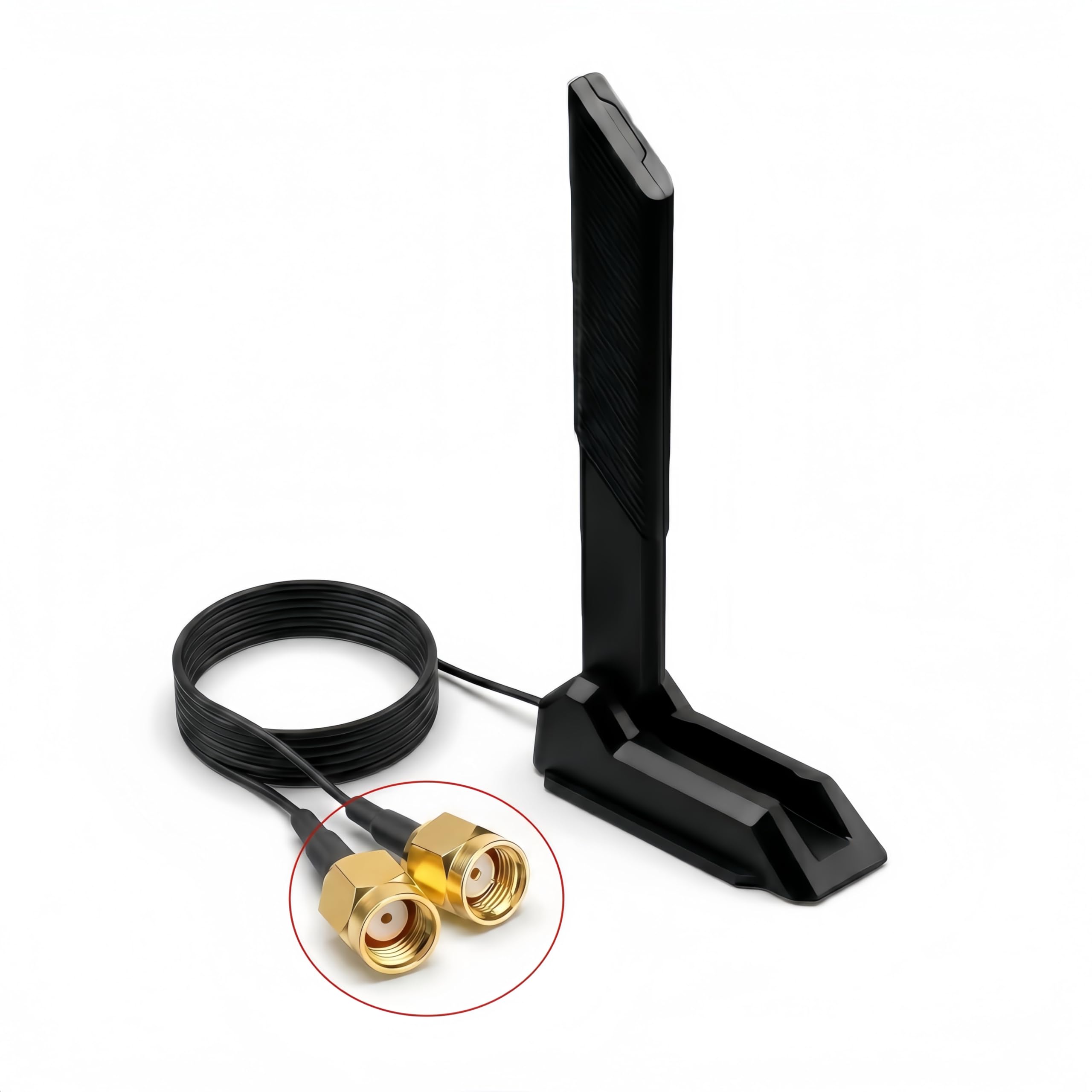Antena WiFi 6E base magnética triple banda 6GHz RP-SMA para PC gaming ASUS ROG 8