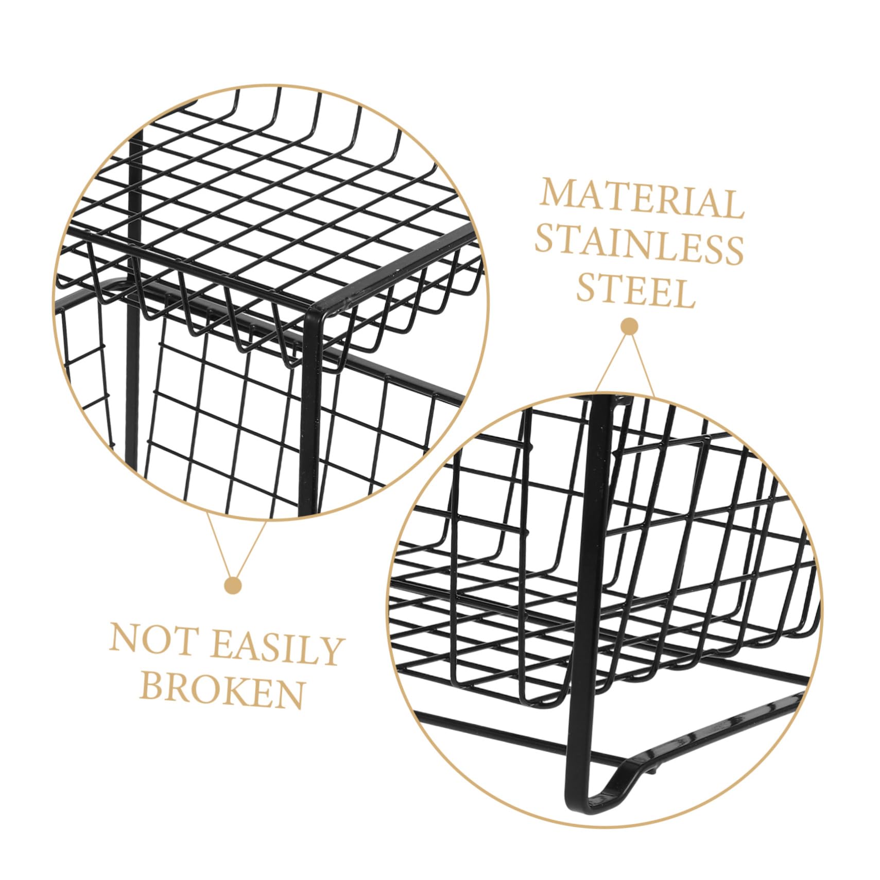Amosfun Organizzatore per Prodotti Sotto Lavandino Organizer per Articles da Toeletta e Pulizia Mensola per Cucina e Bagno Spazio di Archiviazione Ottimizzato