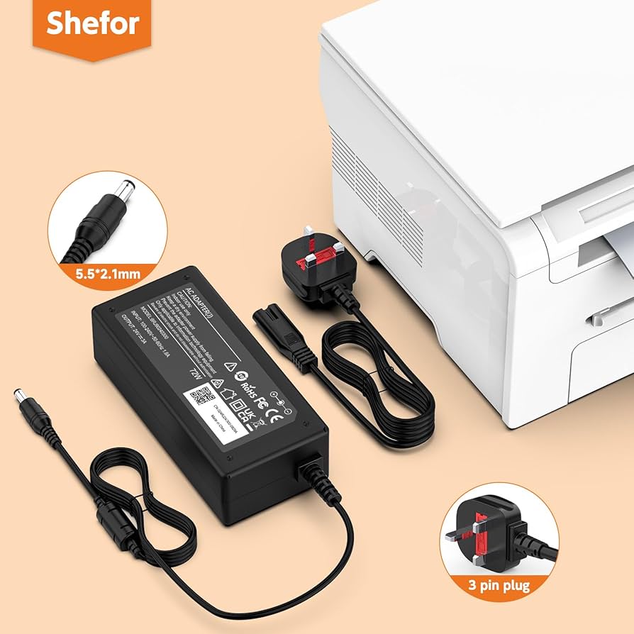 UGREEN DC Power Supply 12V 2A, AC 100-240V To DC 12V Power Cable Transformer Wall Charger Replacement Uk Plug With 1 5m Cable 5 5mm X 2 1mm Jack For Led Strips Cctv Camera Cisco Router Yamaha Keyboard 1184966415