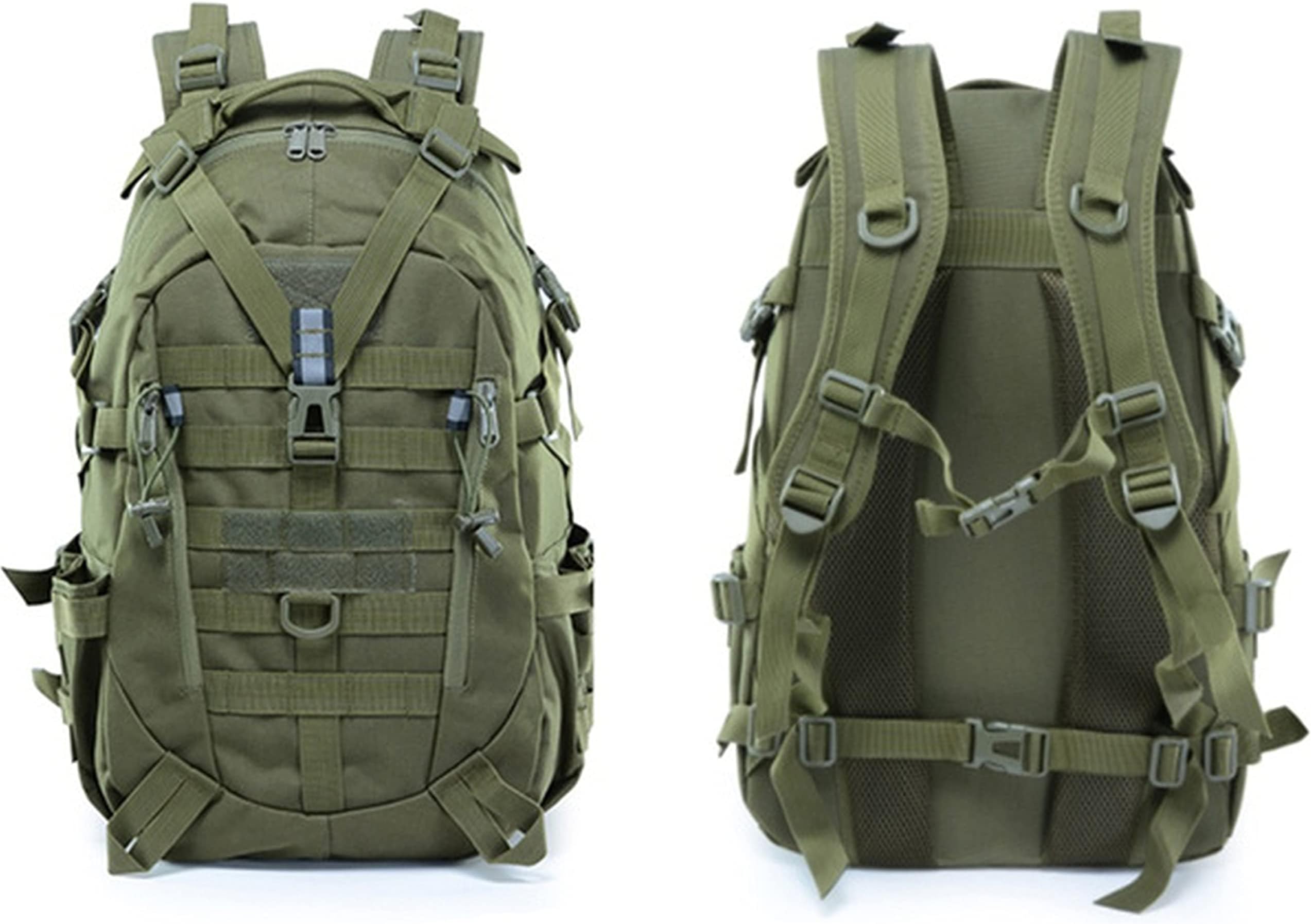 SPECIAL REPLICAS Military Backpack 30l-35l - Army Bag Tactical Bagpack - Tactical Backpack for Gym, Outdoor, Fishing, Hiking Gear - MOLLE Backpack for Men, Waterproof Rucksack - Green