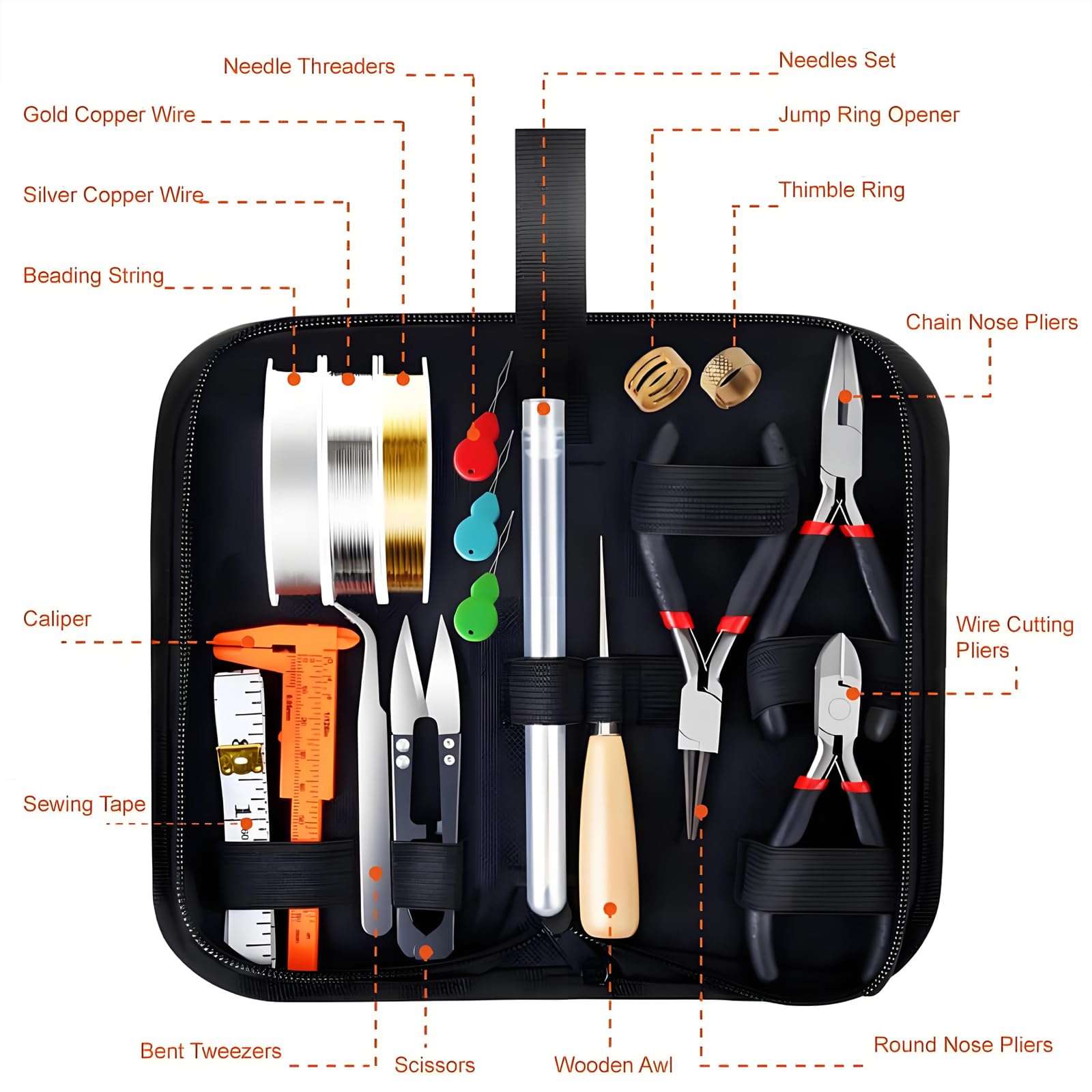 Kit di gioielli, inclusi strumenti per gioielli, cordini per gioielli e accessori per gioielli