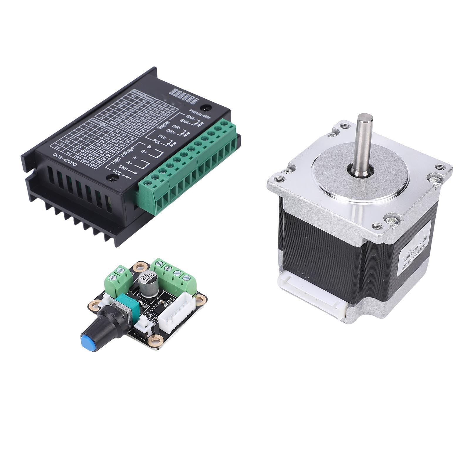 Kit de controlador de motor paso a paso Nema23 23HS5628 126N.cm 2.8A 56 mm 6,35 mm Motor de diámetro de eje con controlador de motor bifásico TB6600 para grabador Impresora 3D