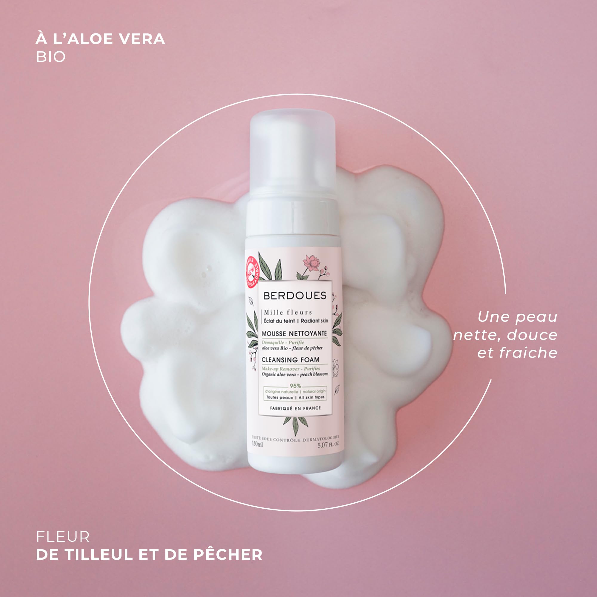 Berdoues Mille Fleurs Espuma Limpiadora Desmaquillante 150 Ml Mujer