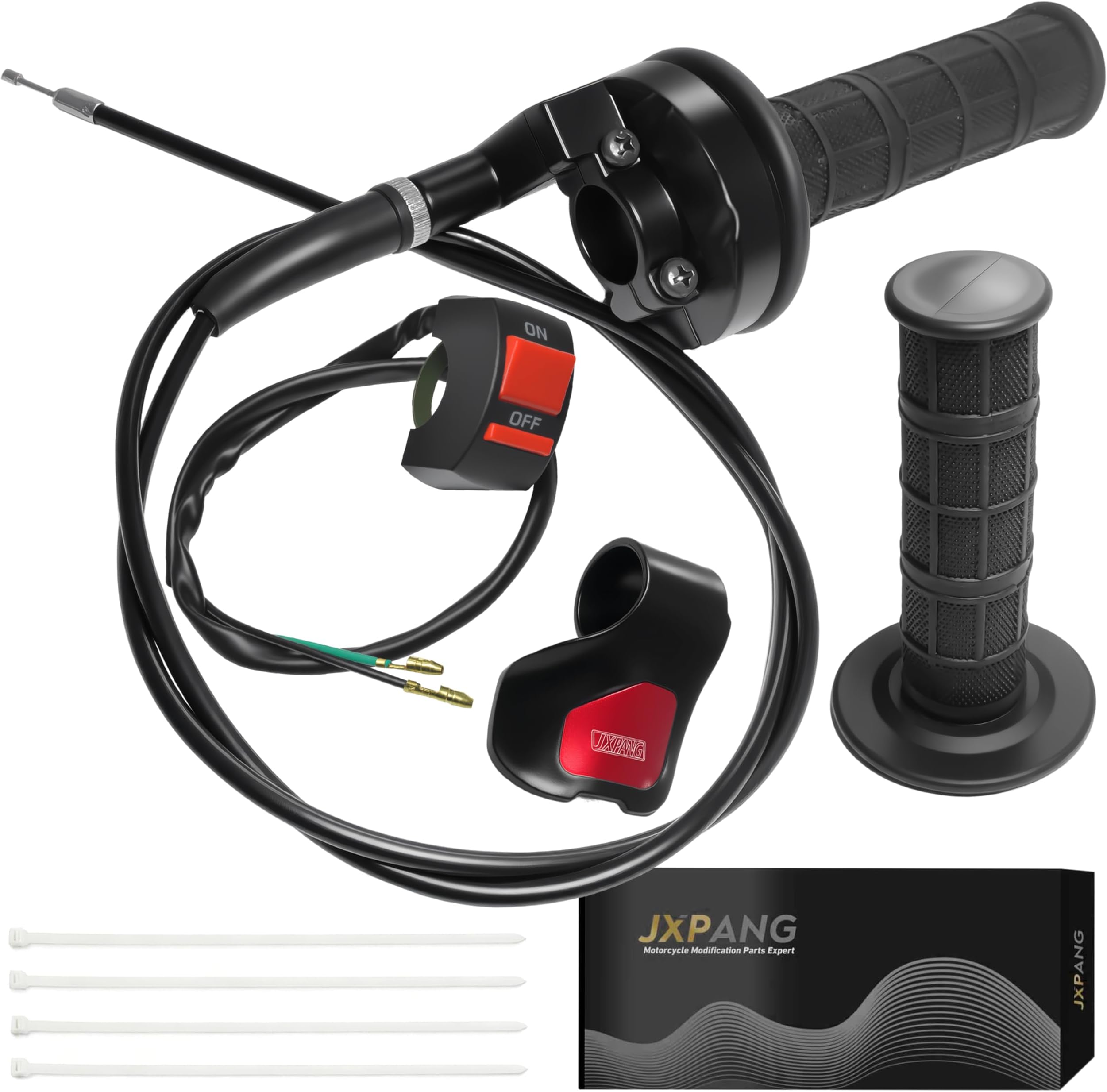 Universal Mini Bike Throttle Assembly&Cable Kit | Direct Replacement for Coleman BT200X,CT200U/EX,MB200&Predator 212cc/196cc Engines | Fits Most 7/8" Handlebar Mini Bikes with Cruise Control (Black)