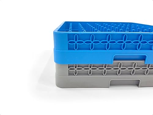 Miniatura 5 de Estante para platos de clavijas para lavavajillas comerciales | Estante de bandeja de tamaño completo | Polipropileno | Gris