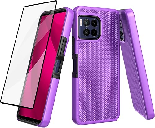 Miniatura 1 de Ailiber Funda para TMobile Revvl 7 Pro 5G, con protector de pantalla, doble capa de protección a prueba de golpes, parachoques de silicona