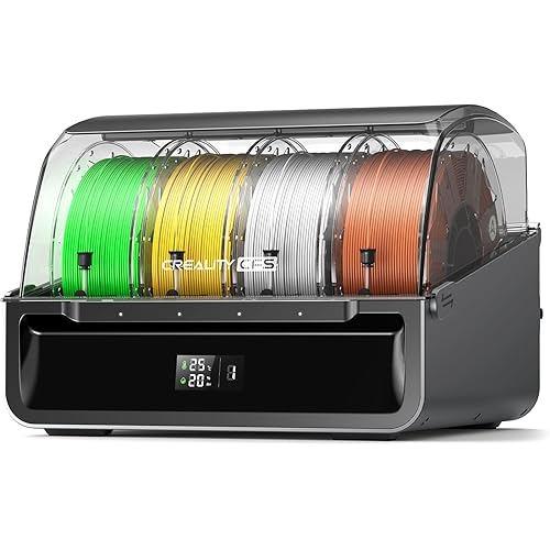 Creality CFS Multi Color 3D Printer Automatically Filament System, Anti-Moisture Filament Storage, Supports 4 Parallel Devices for 16 Color Printing, Compatible with K2 Plus/Hi Series 3D Printer