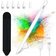 Stylus Pen for iPad 2018-2023, 15 Minute Fast Charging for Apple Pencil for iPad 10/9/8/7/6/A16 & Pro Series 11/12.9 inch and Air M3 11"/13"/5/4/3 Gen with Palm Rejection