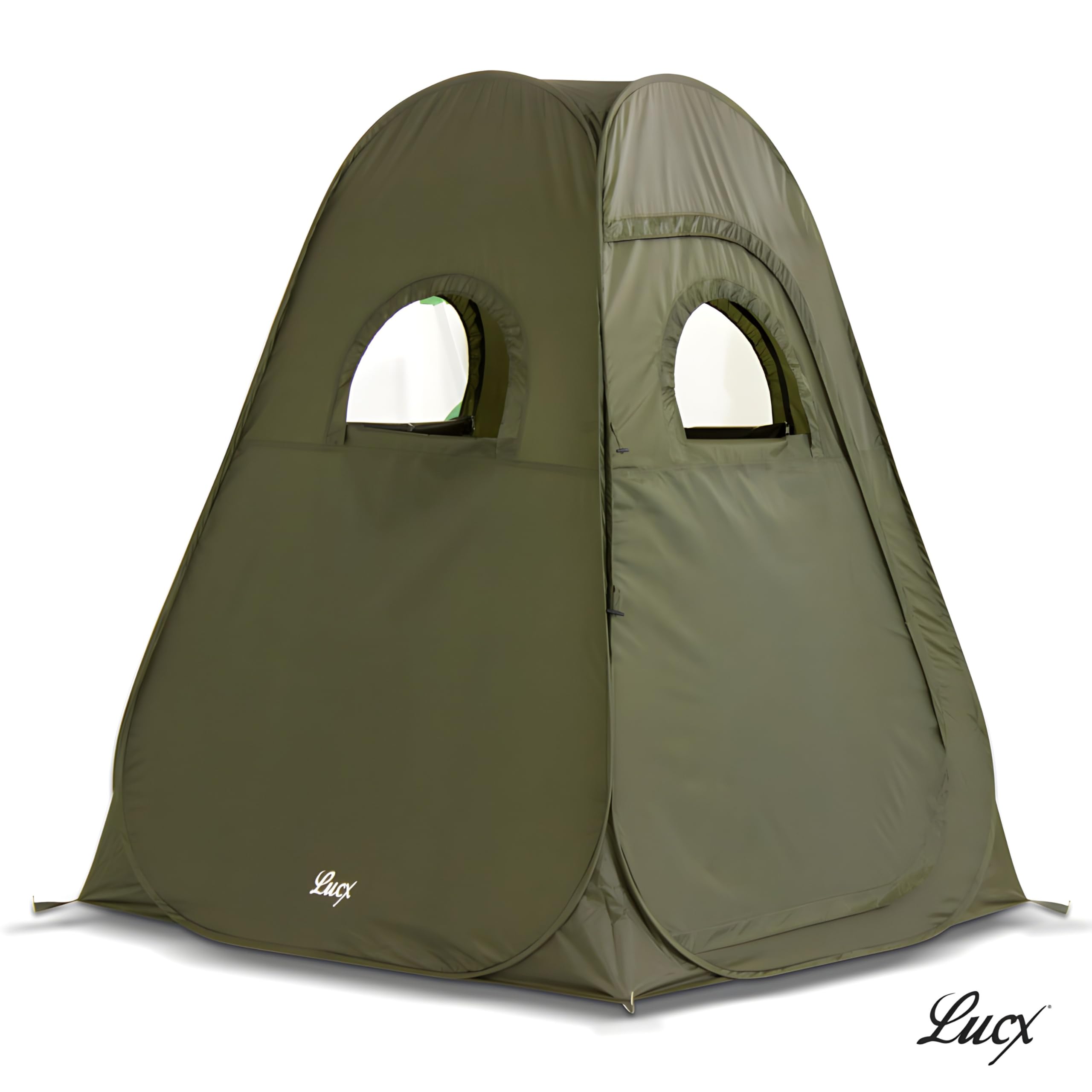 Lucx Pop-Up Angelzelt & Jagdzelt - Sekundenzelt für 1-2 Personen, wasserdicht (5.000 mm), 200x150x150 cm, inkl. Tragetasche & Heringen