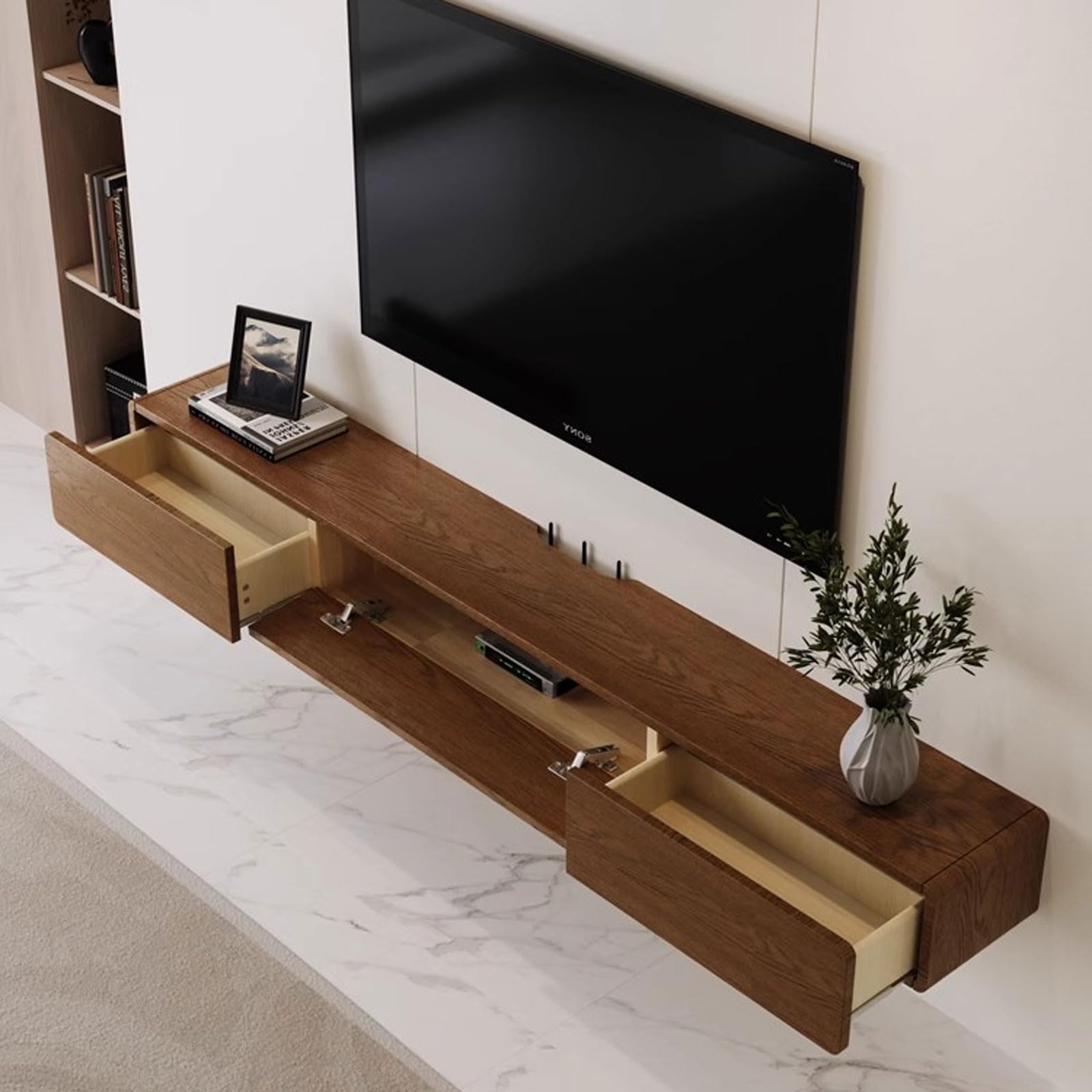 Amazon｜テレビ台モダンな壁掛け TV キャビネット フローティング TV 